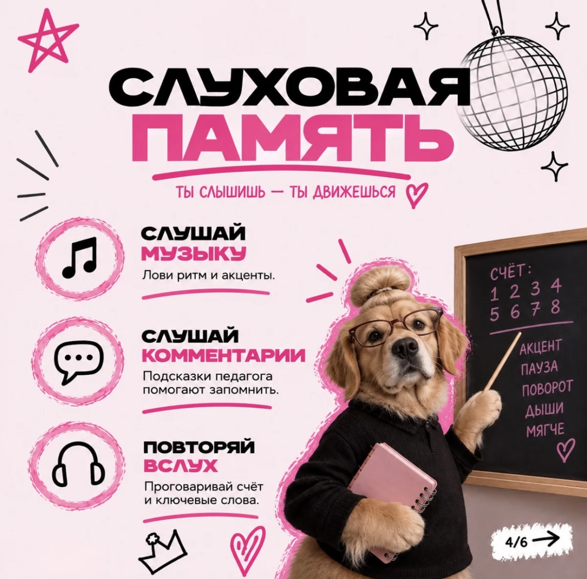 Как запоминать хореографию, слайд 4 из 8